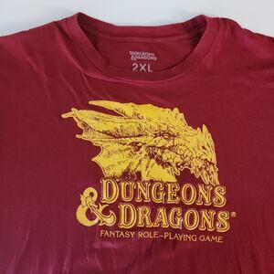 Dungeons & Dragons Men’s Red T Shirt Size 2XL